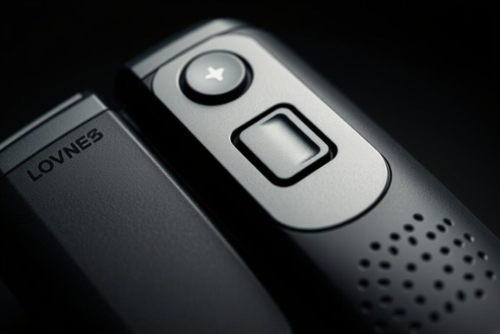 Close-up of Lovense Max 2 showing the control buttons and air vent adjustment Close-up of Lovense Max 2 showing the control buttons and air vent adjustment