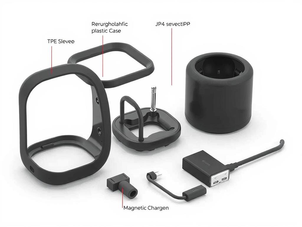Lovense Max 2 components showing the outer case, inner sleeve, and charging cable Lovense Max 2 components showing the outer case, inner sleeve, and charging cable