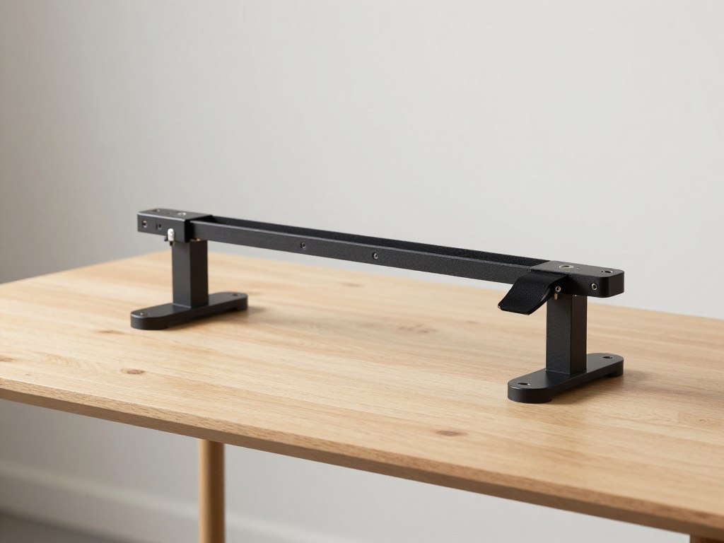 Modern linear motorized stroking machine with mounting bracket on a clean surface