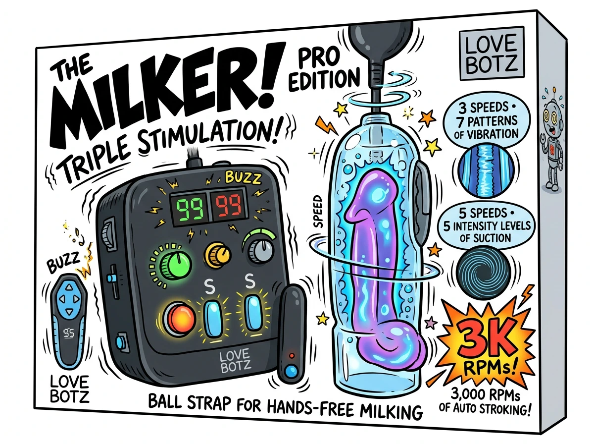 Milker Pro Edition pump and cylinder with a strip of tape marking the dial