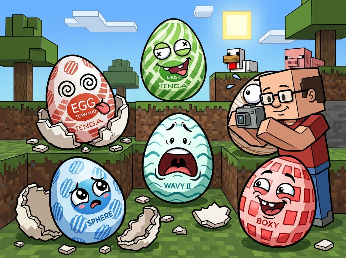 tenga eggs in a minecraft universe cartoon tenga eggs in a minecraft universe cartoon
