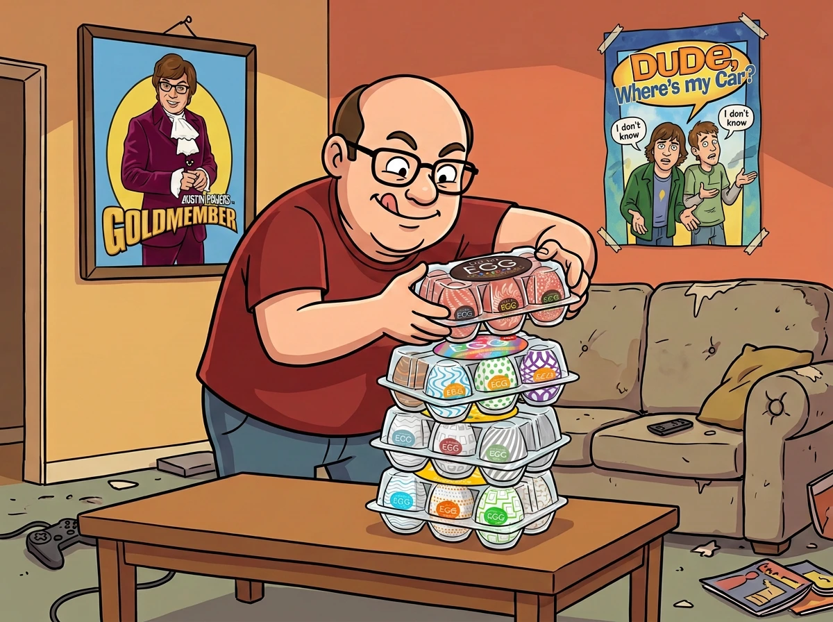 Egg variety pack boxes stacked next to a single egg Egg variety pack boxes stacked next to a single egg